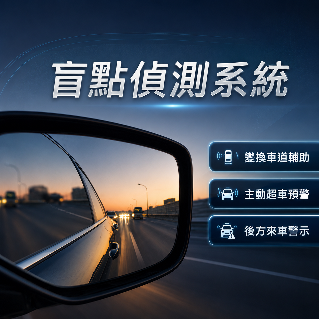 【盲點偵測系統】XD988 雙發四收盲點偵測系統/適用各車款